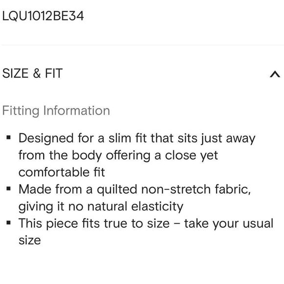 DEVERON QUILTED JACKET IN BEIGE
Size 14 - Picture 13 of 14